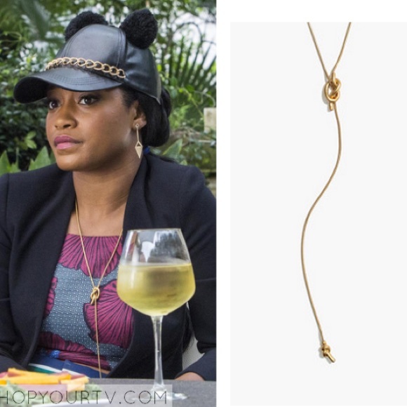 NWOT Madewell Knotshine Necklace Gold Plated - Picture 6 of 8